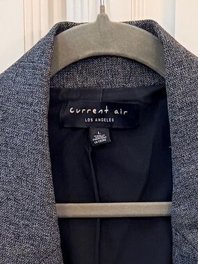 Current Air Gray Knit-Texture Blazer